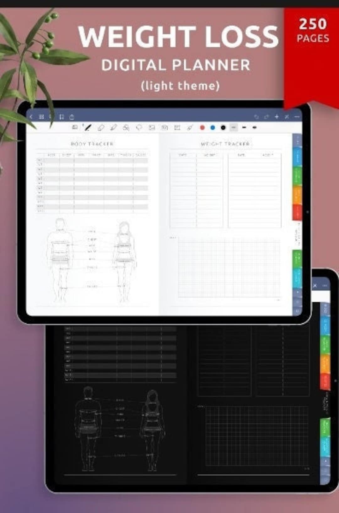 Digital Weight Loss Planner. Includes My FREE Ultimate Keto Recipe