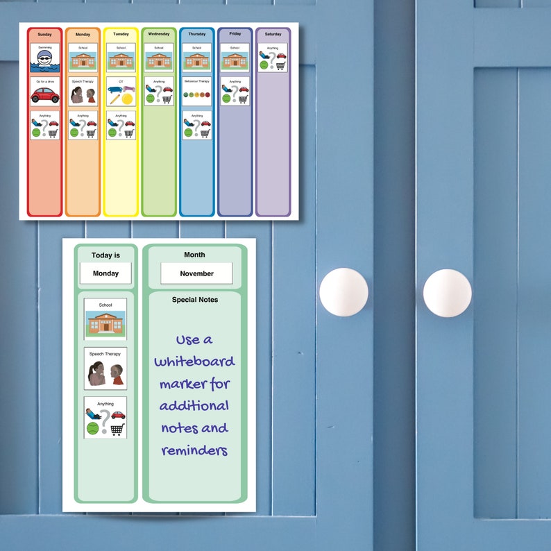 Editable Printable Visual Schedule for Autism and Additional Needs Now