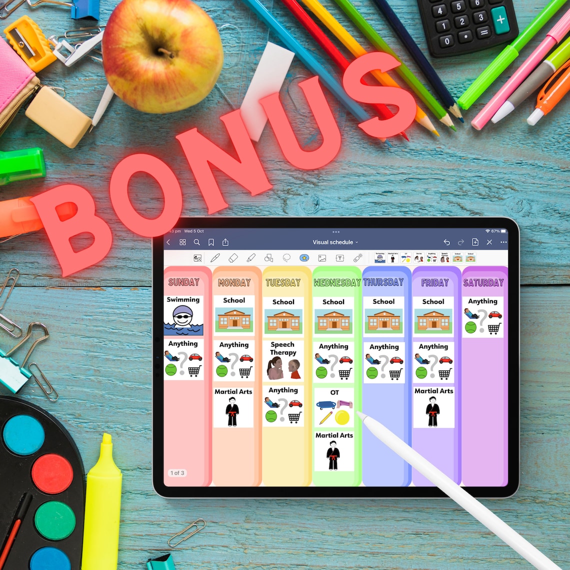Editable Printable Visual Schedule for Autism and Additional Needs Now ...
