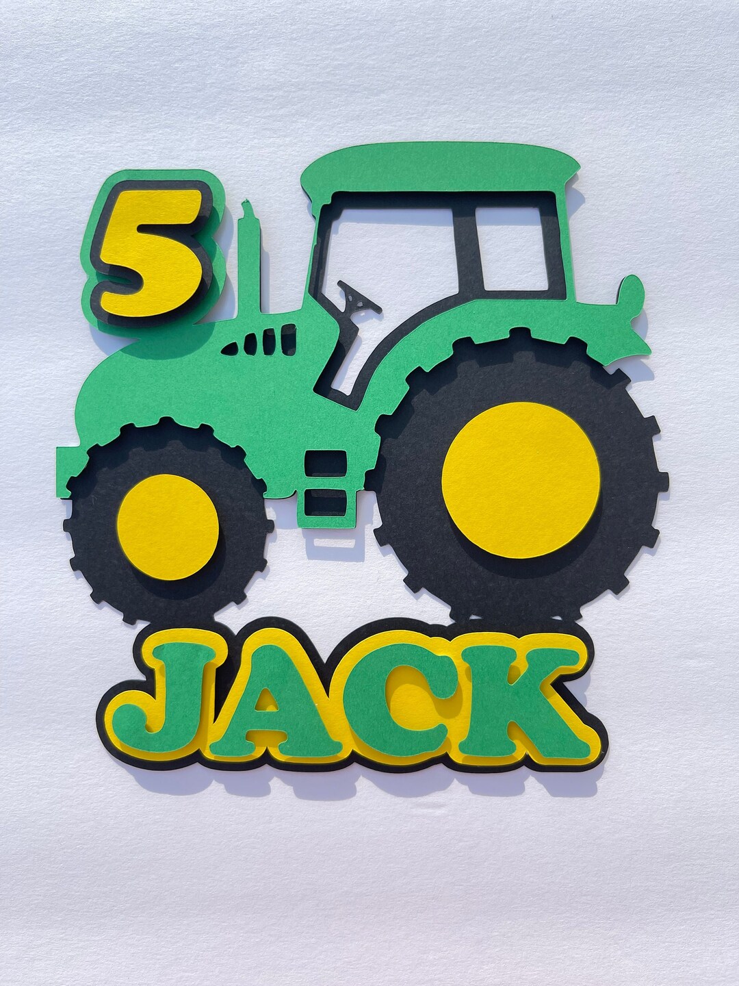 Tractor Birthday Cake Topper And/or Banner, Farm Decor, Tractor Themed