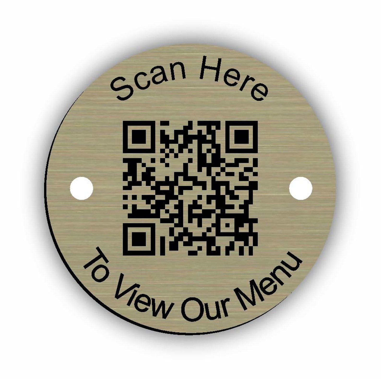 Table Discs Numbers With QR Code Information Menus Websites ...
