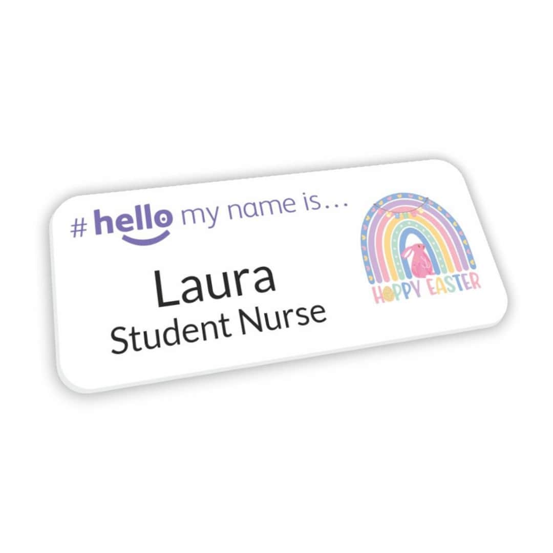 Hello My Name is Badge Student Nurse Midwife Doctor NHS Hospital ...