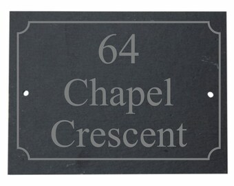 Plaque de signe personnalisée en ardoise de qualité supérieure 200 x 150 mm