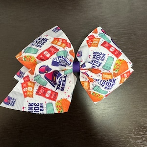 Large Girls Taco Hair bow | Think outside Taco | Fast Food Hairbow | Taco Hair Accessories |  Cute Fast Food Bow