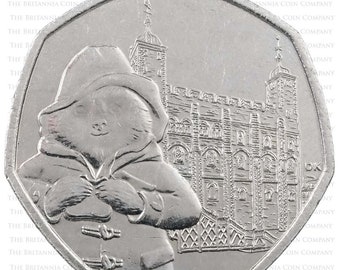Pièce de 50 pence Ours Paddington à la tour Monnaie royale de 50 pence 2019 Pièces en circulation