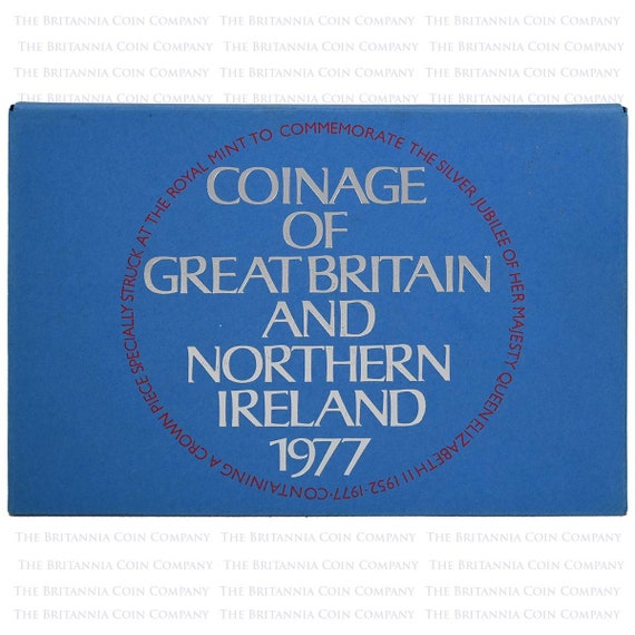 1977年 イギリス 7枚組記念コインセット プルーフセット ロイヤル
