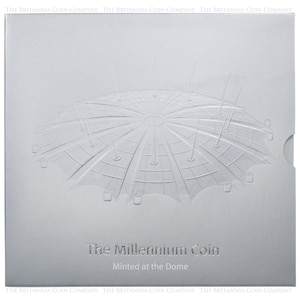 2000 Millennium Five Pound Crown Brilliant Uncirculated Coin Royal Mint - Minted At The Dome
