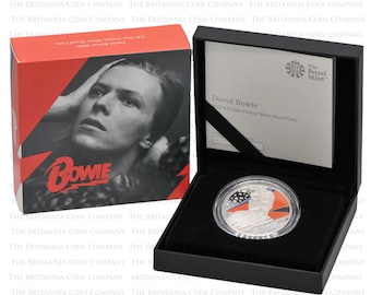2020 David Bowie 1 Ounce Silver Proof Coin Royal Mint Music Legends