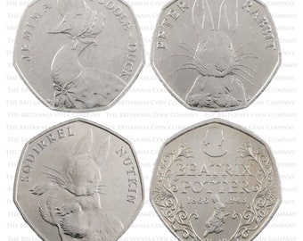 2016 Beatrix Potter 50p Coins Royal Mint Circulated Fifty Pence Coin