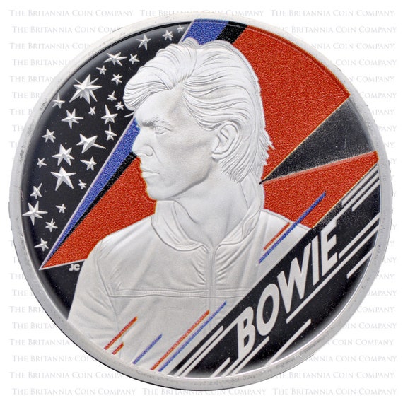 デビッド・ボウイ 2020年 1オンス銀製 2020年 デヴィッド・ボウイ 1オンス シルバー プルーフコイン
