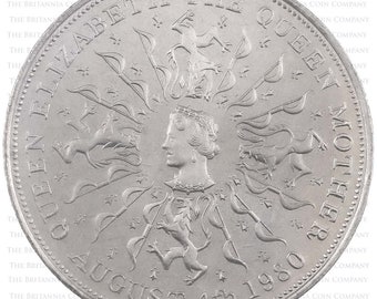 1980 The Queen Mother 80th Birthday Commemorative Crown Coin Royal Mint