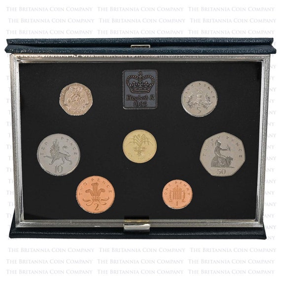 イギリス　硬貨セット　1985年 Yahoo!オークション -「ミントセット1985」(硬貨) (貨幣)の落札