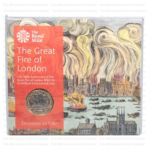 2016 Great Fire Of London Two Pound Brilliant Uncirculated Royal Mint
