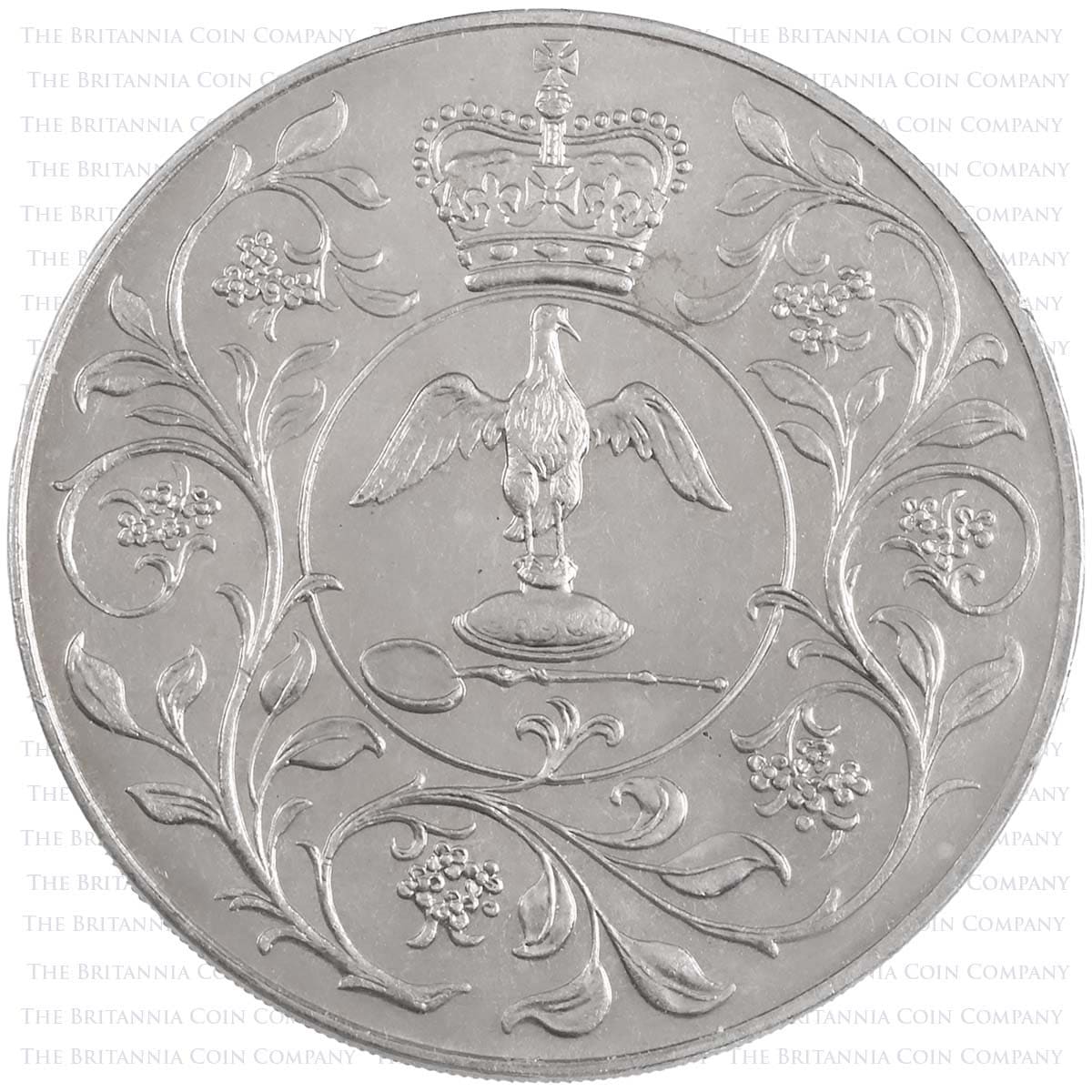 1977 Queen Elizabeth II Silver Jubilee Crown Original Coin