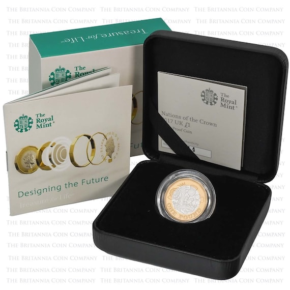 英国ロイヤルミントのシルバー プルーフ 1 ポンド コイン - 年を選択し