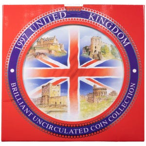 1997 UK Brilliant Uncirculated Annual Coin Collection Set Royal Mint