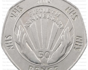 1998 National Health Service 50th Anniversary 50p Coin Royal Mint Fifty Pence Ideal Gift! Perfect Christmas Presents Coin Collection