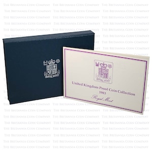 1983 Royal Mint UK 8 Coin Set Coin Collectors Annual Proof Coin Set Ideal Gift! Coin Collection Perfect Presents