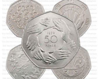 Pièce de 50 pence Variété de modèles Pièces de cinquante pence en circulation de la Monnaie royale