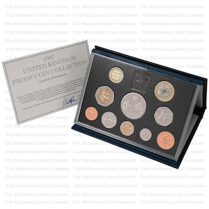 1997 Royal Mint United Kingdom 10 Coin Annual Proof Set - Ideal Gift!
