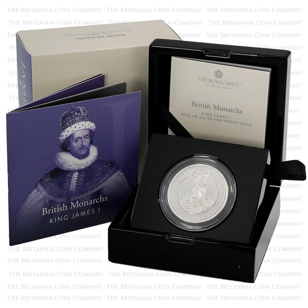 2022 Royal Mint British Monarchs King James I Silver Proof 2oz Etsy