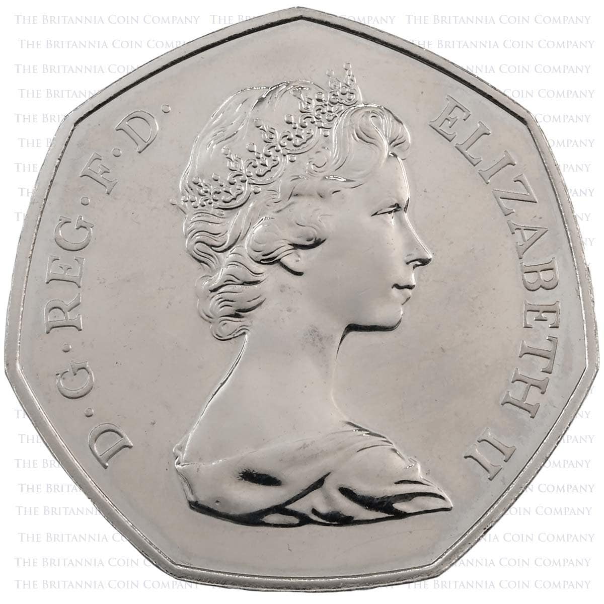 1973年EEC（欧州経済共同体）加盟記念50ペンスプルーフコイン ロイヤル