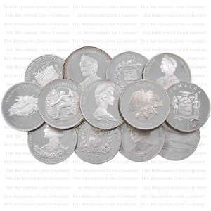 World Crown Coins .925 Silver Proof Royal Mint Commemorative Coins (Best Value)