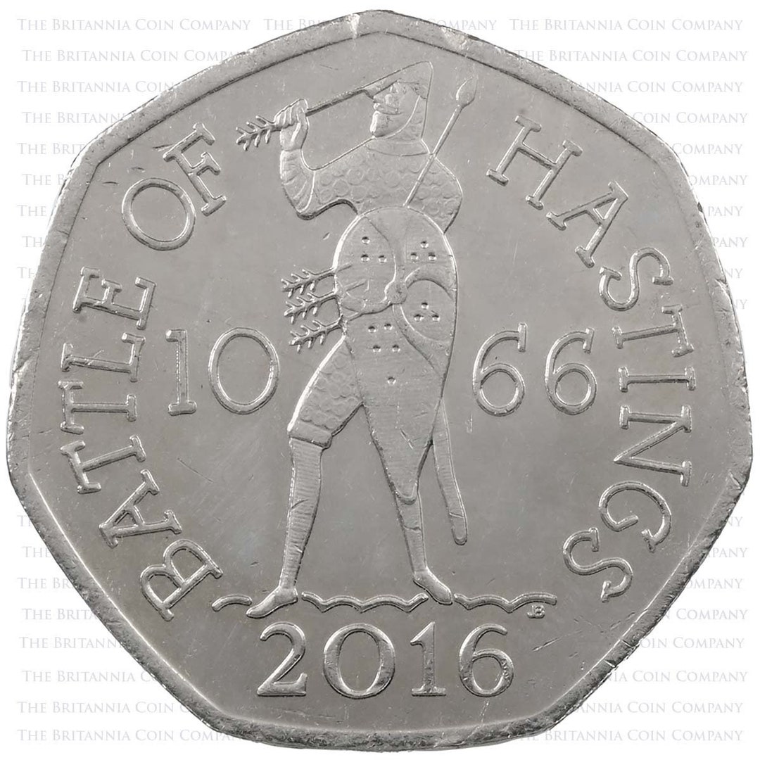 2016 the Battle of Hastings 50p Coin 950th Anniversary Royal Etsy