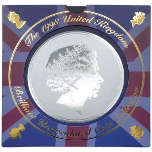 1998 UK Brilliant Uncirculated Annual Coin Collection Set Royal Mint