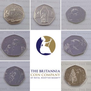 Monety 50 pensów o nominale 50 pensów, wybite brylantem, nieobiegowe, Bałwan 2018–2024, Wielka Brytania – Wybierz swój wzór