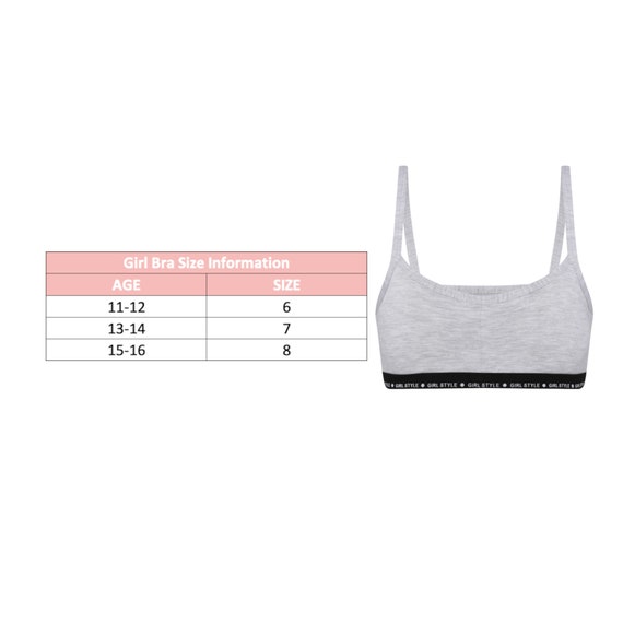 Bras for Teen Girls Girls Basic Wide Strap Bra Young Girls Wide