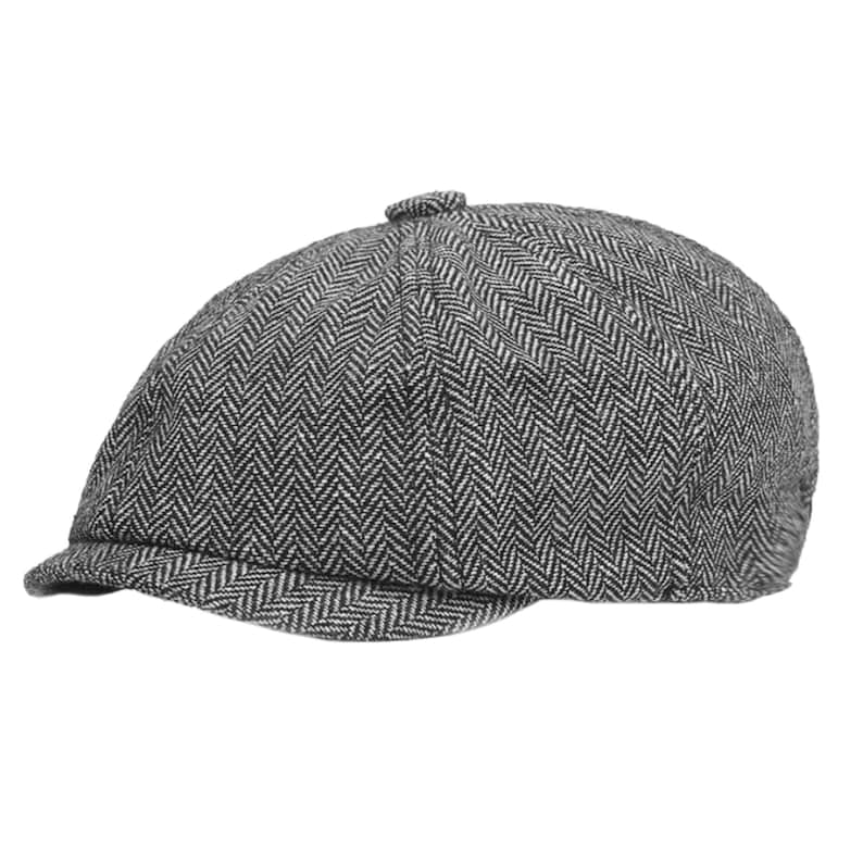 Peaky Blinders Hat Bakerboy Cap Herringbone Wool 8 Panels Cap Irish Flat Cap Newsboy Cap Tommy Shelby Hat Valentine's Day Gift image 3