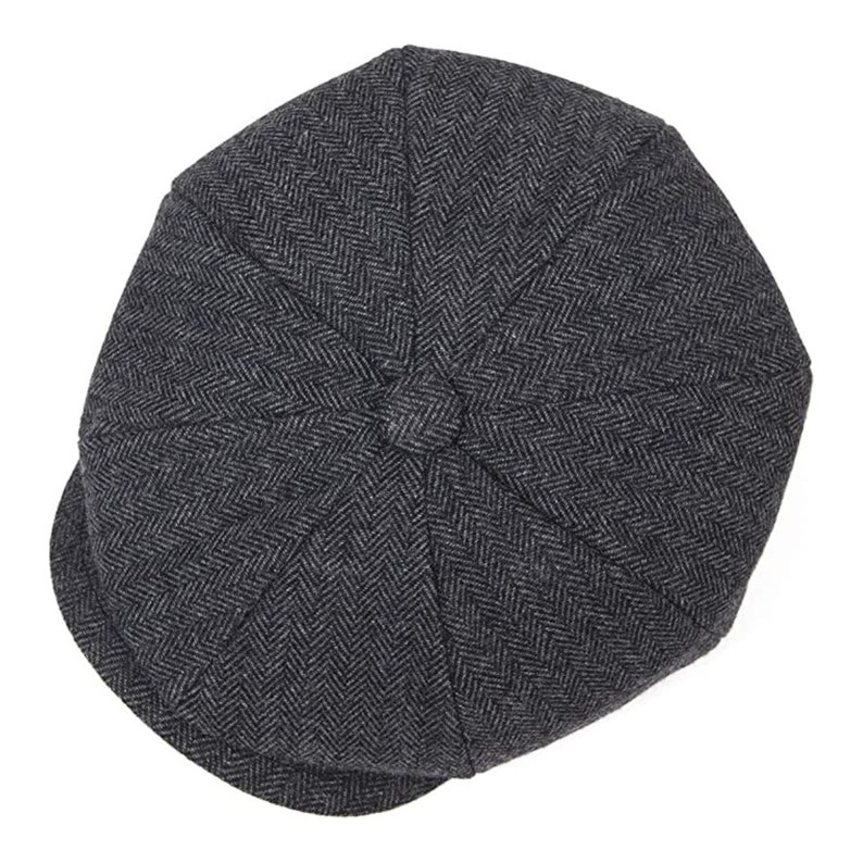 Peaky Blinders Hat Bakerboy Cap Herringbone Wool 8 Panels - Etsy