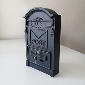 Briefkasten Wandhalterung, Briefkasten Post, Briefkasten im Vintage-Stil, Witterungsbeständig Klassischer Briefkasten, langlebiger Edelstahlguss-Briefkasten