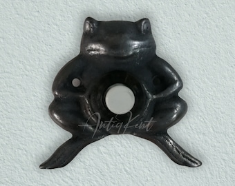 Frog Door Bell, Vintage Style Solid Brass Door Bell, Antique Brass Door Bell Push Button