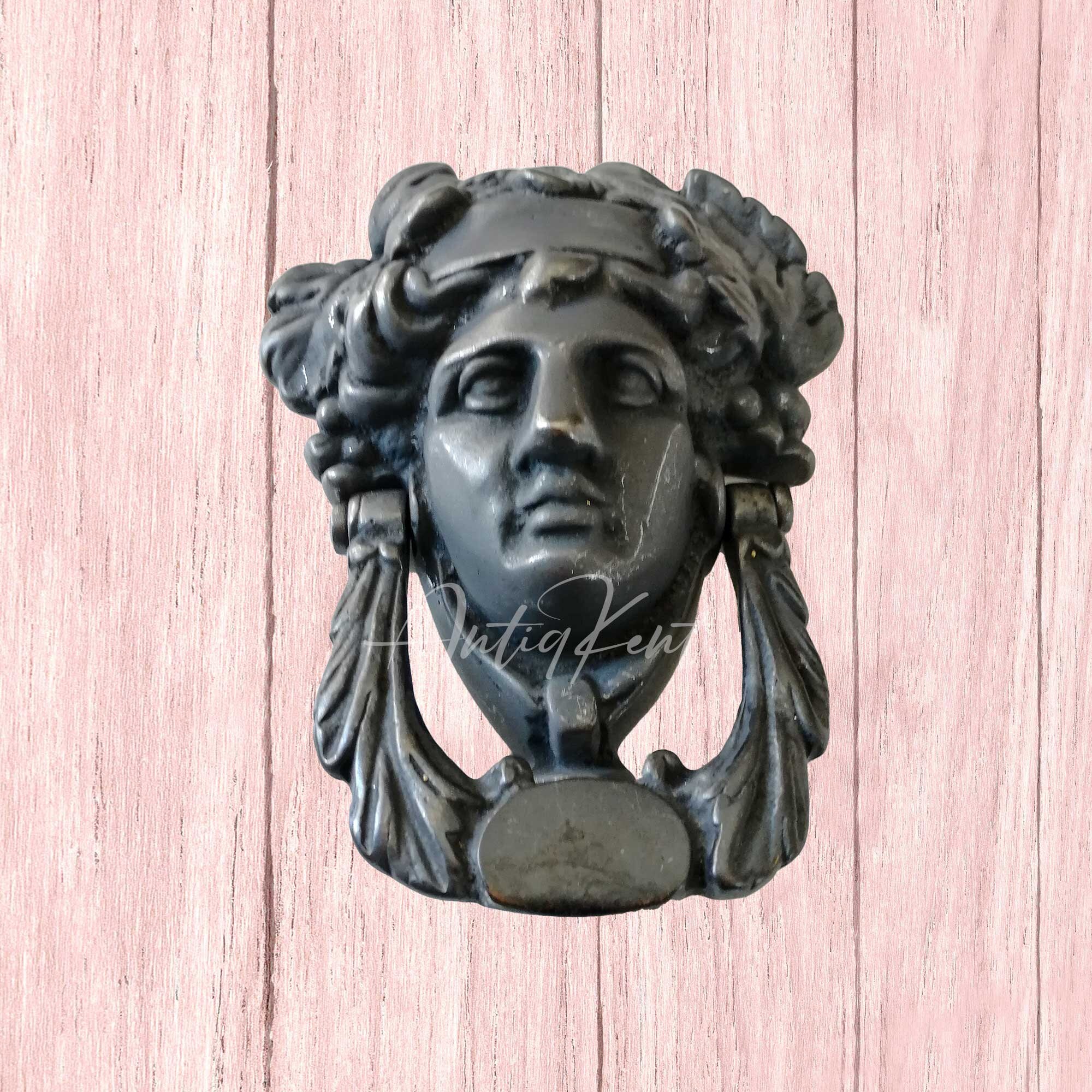 アンティーク　GREECE 飾り Grecian Door Knocker, Ancient Greek, Dionysos, Door Hardware - Etsy