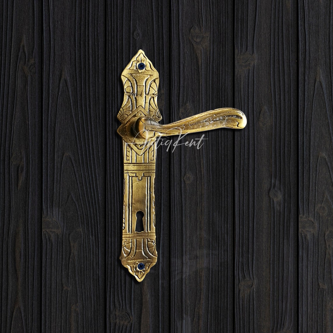 Antique Brass French Door Handles Rococo Style Door Handles Etsy