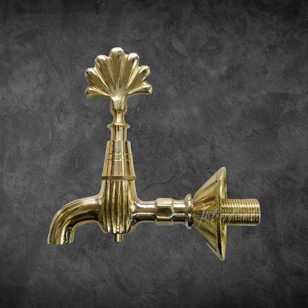 Vintage Faucet, Ottoman Tap, Solid Brass Bathroom Kitchen Garden Tap, Wall Mounted Vintage Sink Faucets