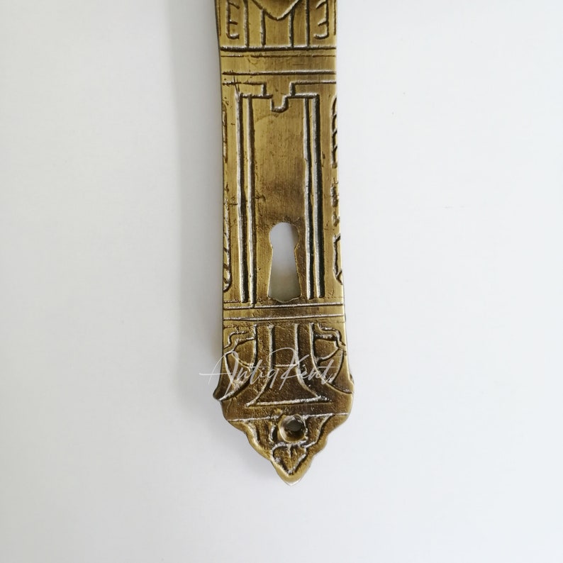 Antique Brass French Door Handles Rococo Style Door Handles Etsy