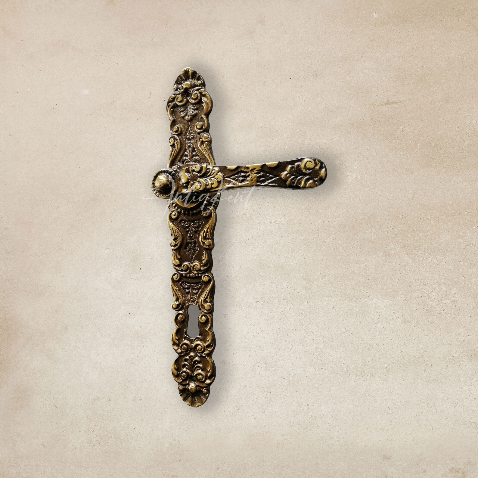 Vintage Style Door Handles Antique Brass French Door Handles Etsy