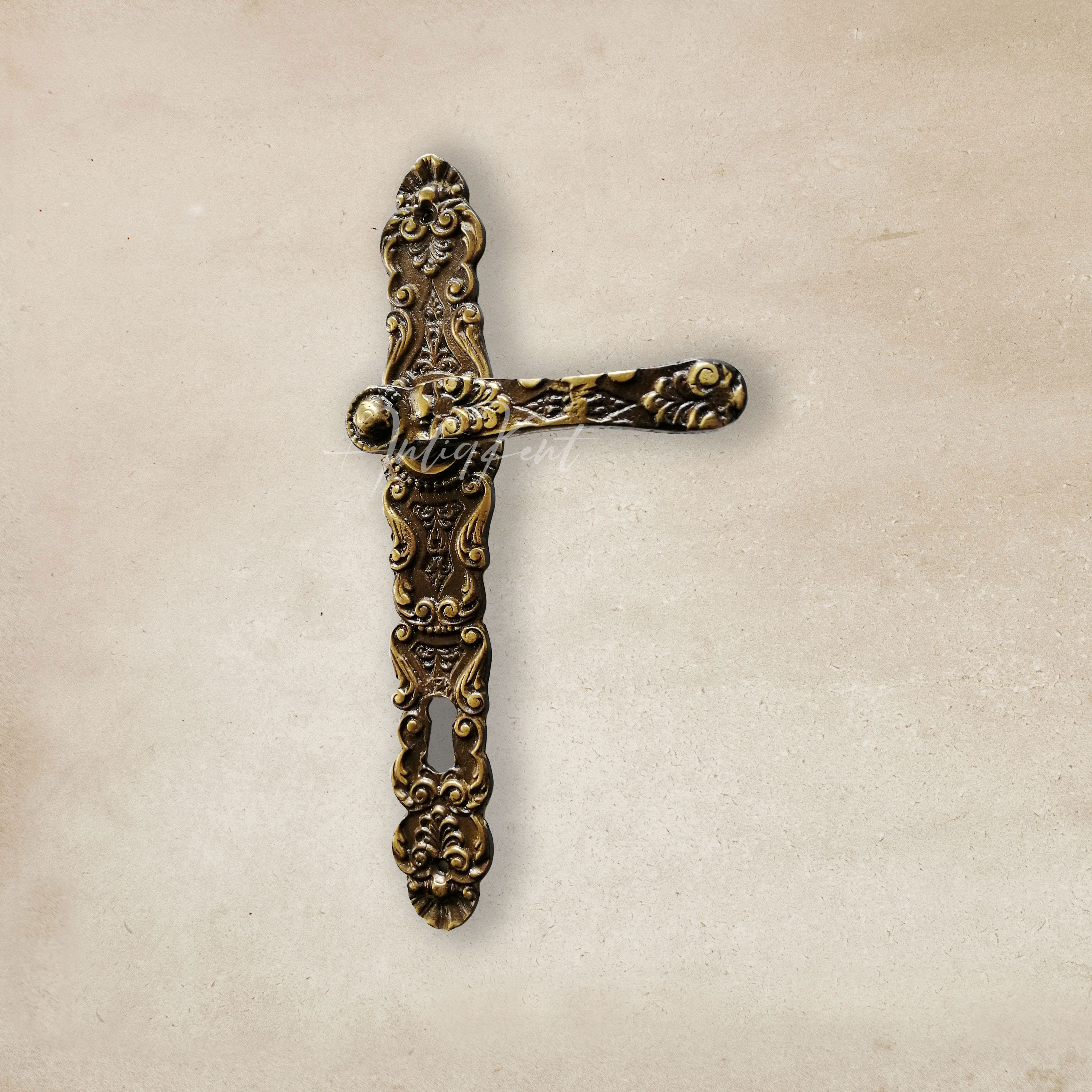 Vintage Style Door Handles Antique Brass French Door Handles - Etsy