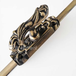 Cremone Bolt, Solid Brass French Cremone Espagnolette Bolt, Antique Style Espagnolette, Cremone Bolt Cabinet Hardware