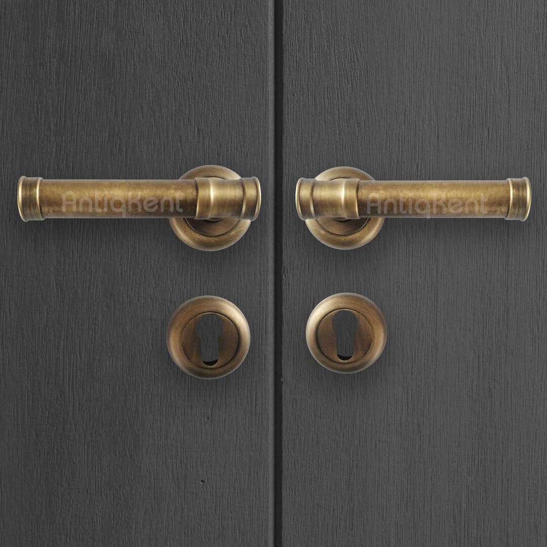 Handmade Door Handle, Antique Finish, Door Lever - Etsy