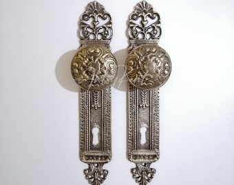 Vintage Style Cast Brass Door Knob, Pantry Door Handle
