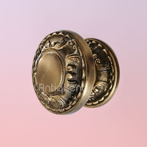 Door Knob, Dummy Door Knob, Vintage Style Cast Brass Door Knob, Handmade Antique Brass Door Knob, Unique Door Knob
