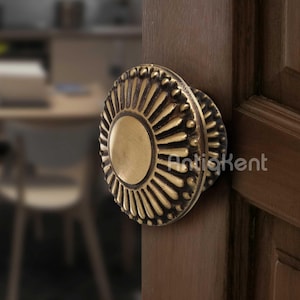 Dummy Door Knob, Vintage Style, Handmade Sand Cast Brass Door Hardware