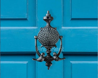 Bird Door Knocker, Door Knocker with Birds, Vintage Style Cast Brass Door Knocker, Door Hardware, Old Style Door Knocker, Housewarming Gift
