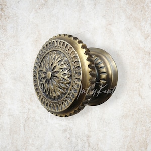 Door Knob, Exterior Door Knob, Vintage Style Door Knob, Antique Cast Brass Door Handle, Interior Door Knob, Dummy Door Knob, Door Hardware