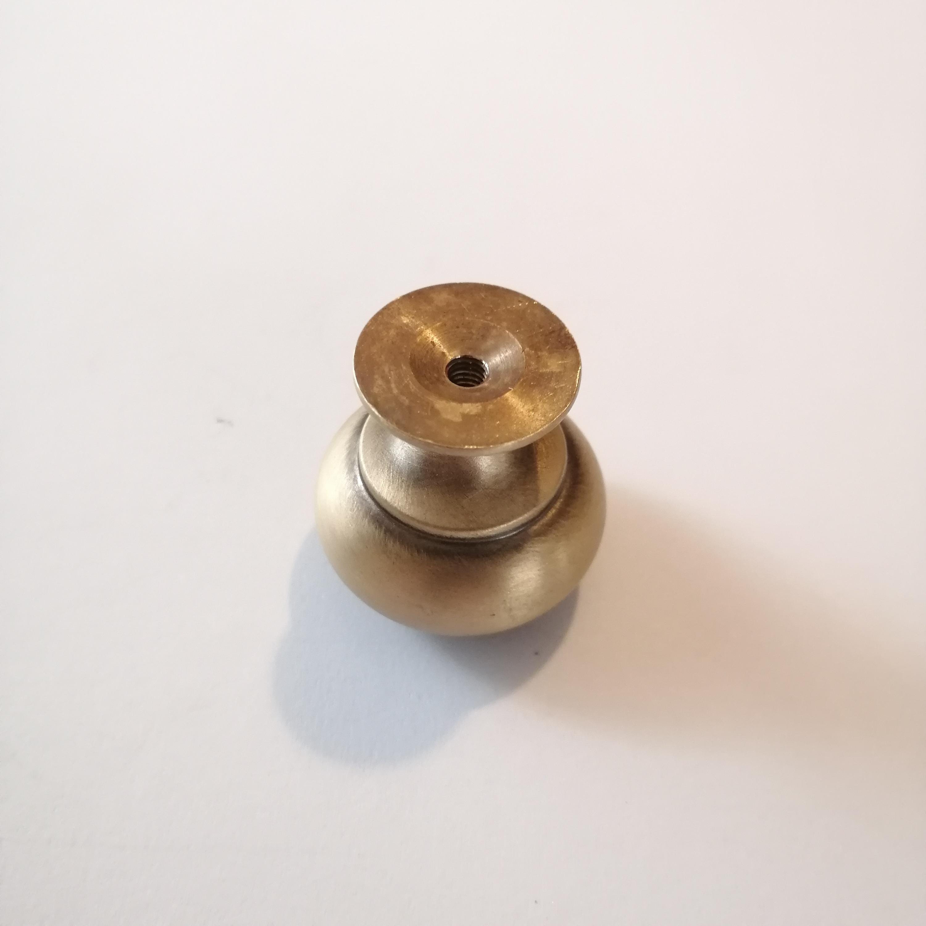 Solid Brass Ball Drawer Knob, Antique Cabinet Pull - Etsy