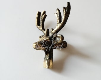 Deer Drawer Knob, Kitchen Drawer and Cabinet Handle, Christmas Accessory